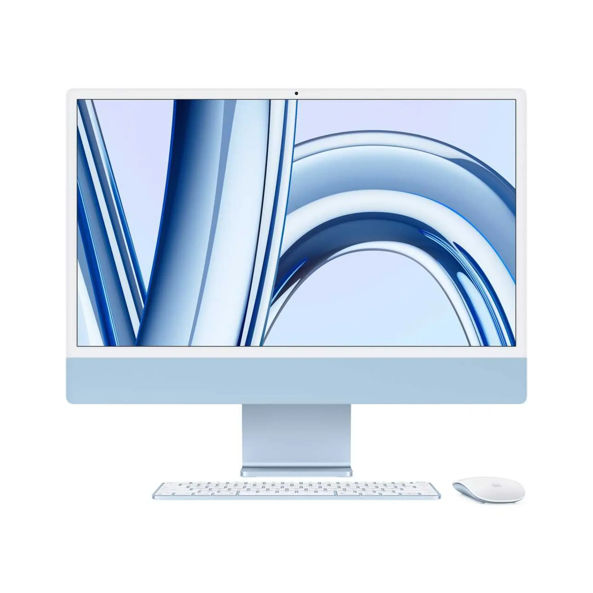 Apple iMac 24 MQRR3AB/A - A2873, GPU (10 Core), M3 (8 Core), RAM 8GB, SSD 512GB, 24 Inch 4.5K Retina display, Blue