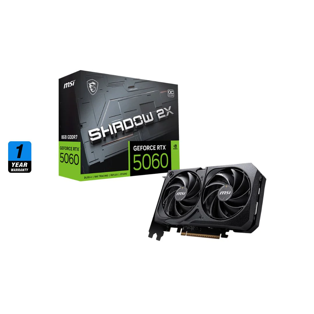 MSI GeForce RTX™ 5060 SHADOW 2X OC - 8GB