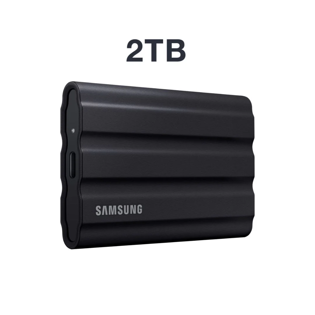 Samsung  T7 Shield 2TB Portable External SSD,  Black