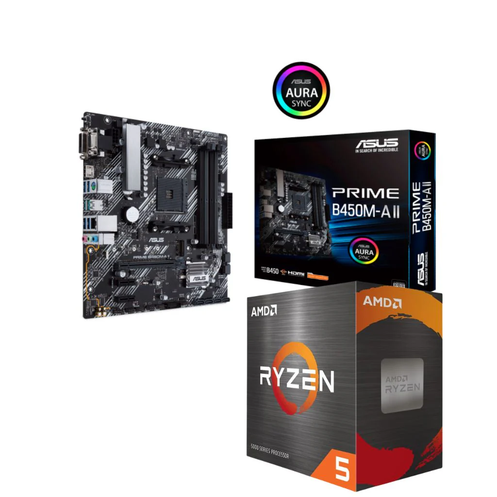 AMD Ryzen 5 5500 & ASUS PRIME B450M-A II Bundle