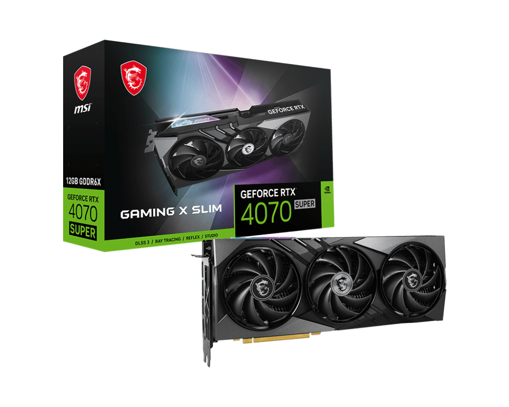 MSI  GeForce RTX™ 4070 SUPER GAMING X SLIM 12GB